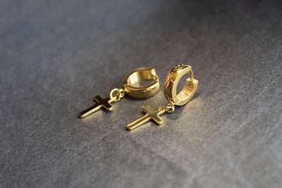 ELEGANT CROSS-SHAPED EARRING